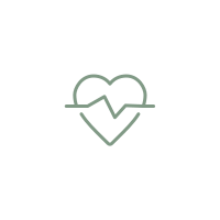icon of heart with beat line in the middle